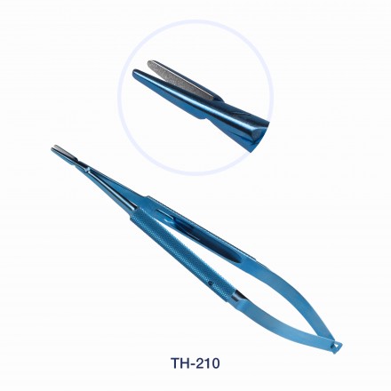TH-210 Иглодержатель микрохирургический 160мм, (прямой, для иглы 6/0, 7/0)