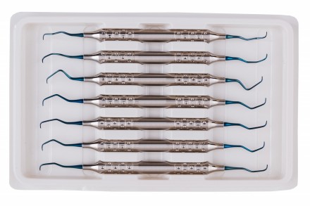 Набор кюрет Грейси Blue Titanium (7 кюрет) арт. 6802 Набор кюрет Грейси Blue Titanium (7 кюрет) арт. 6802